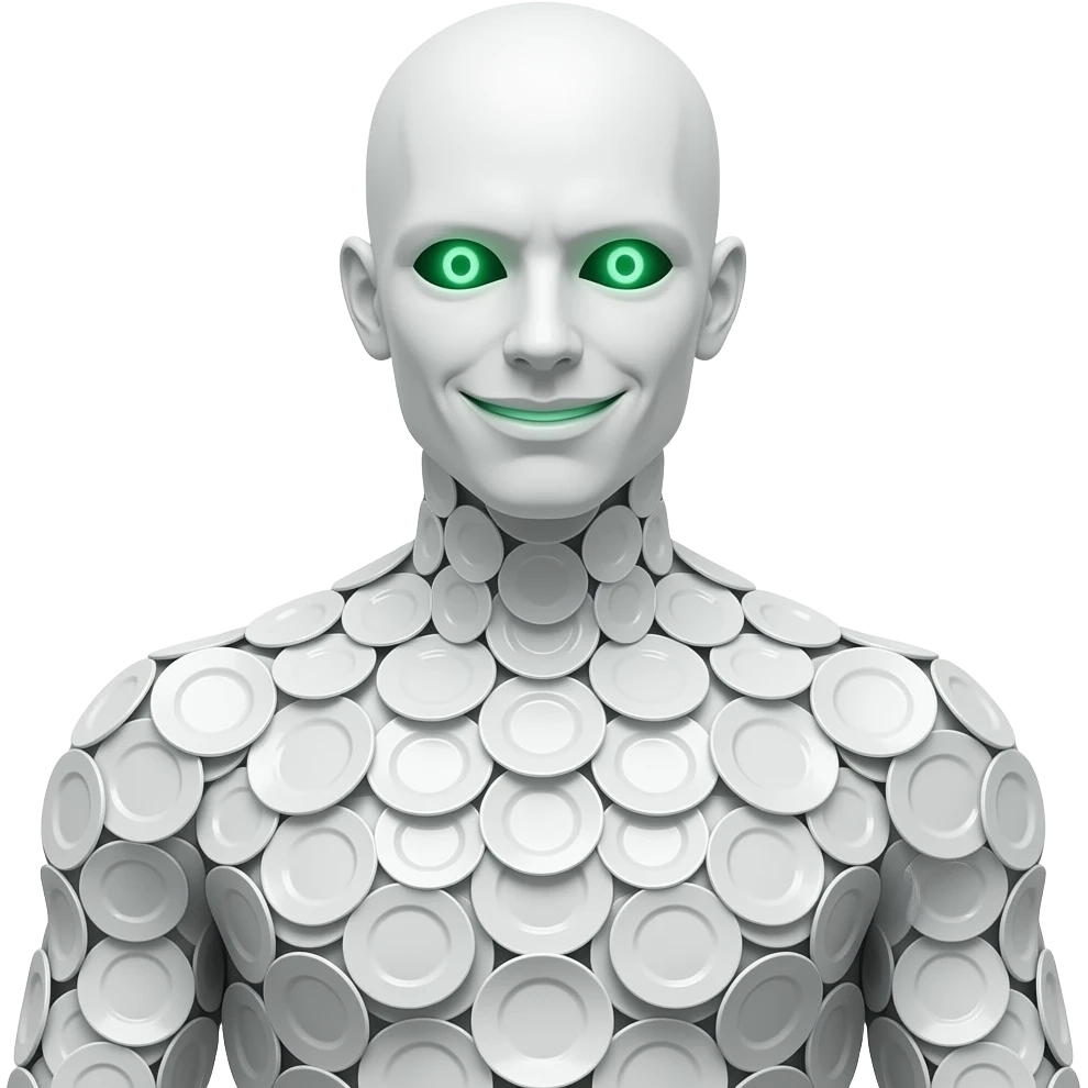 A full-body concept design of a towering humanoid structure made ...
