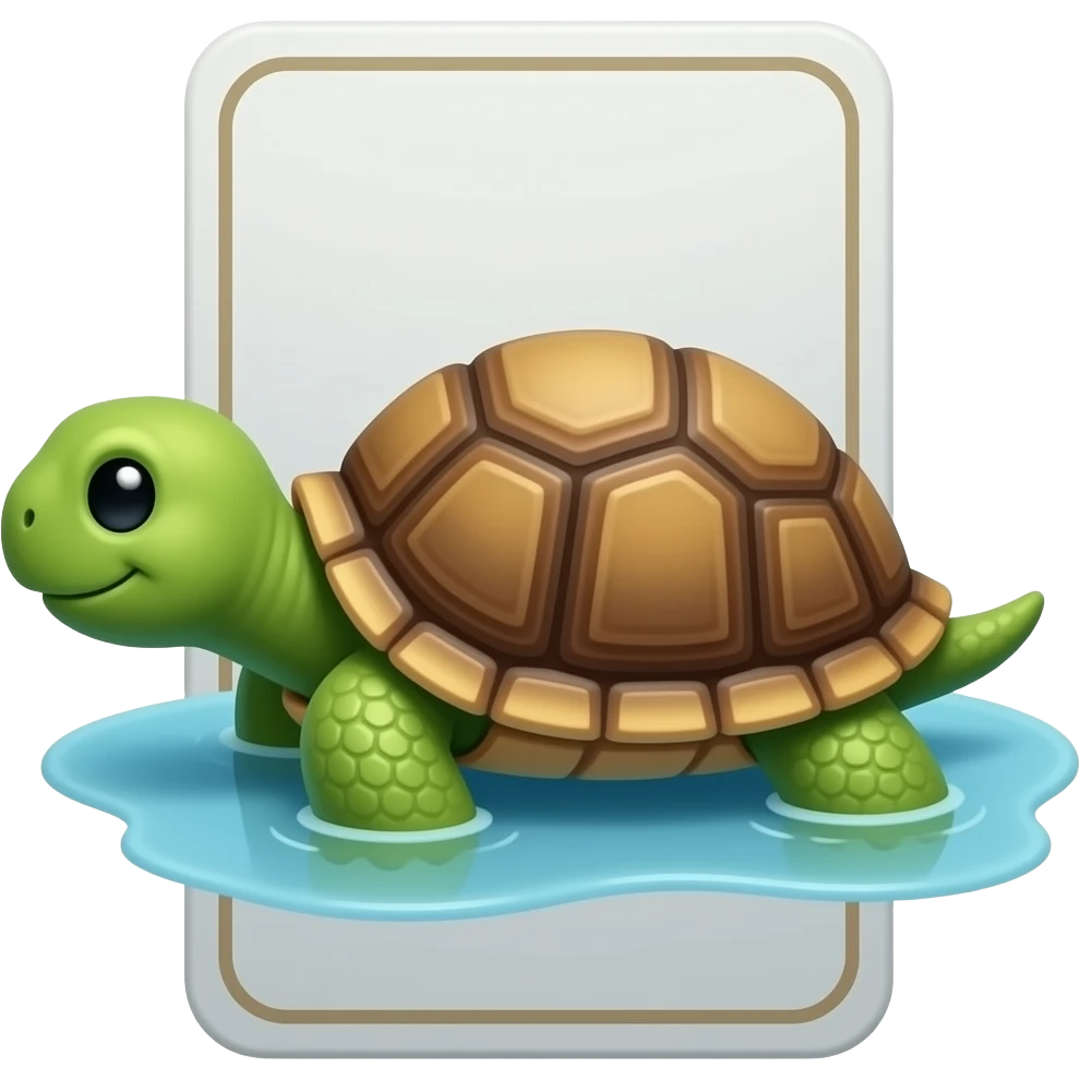 Make a dim card become a tortoise emoji