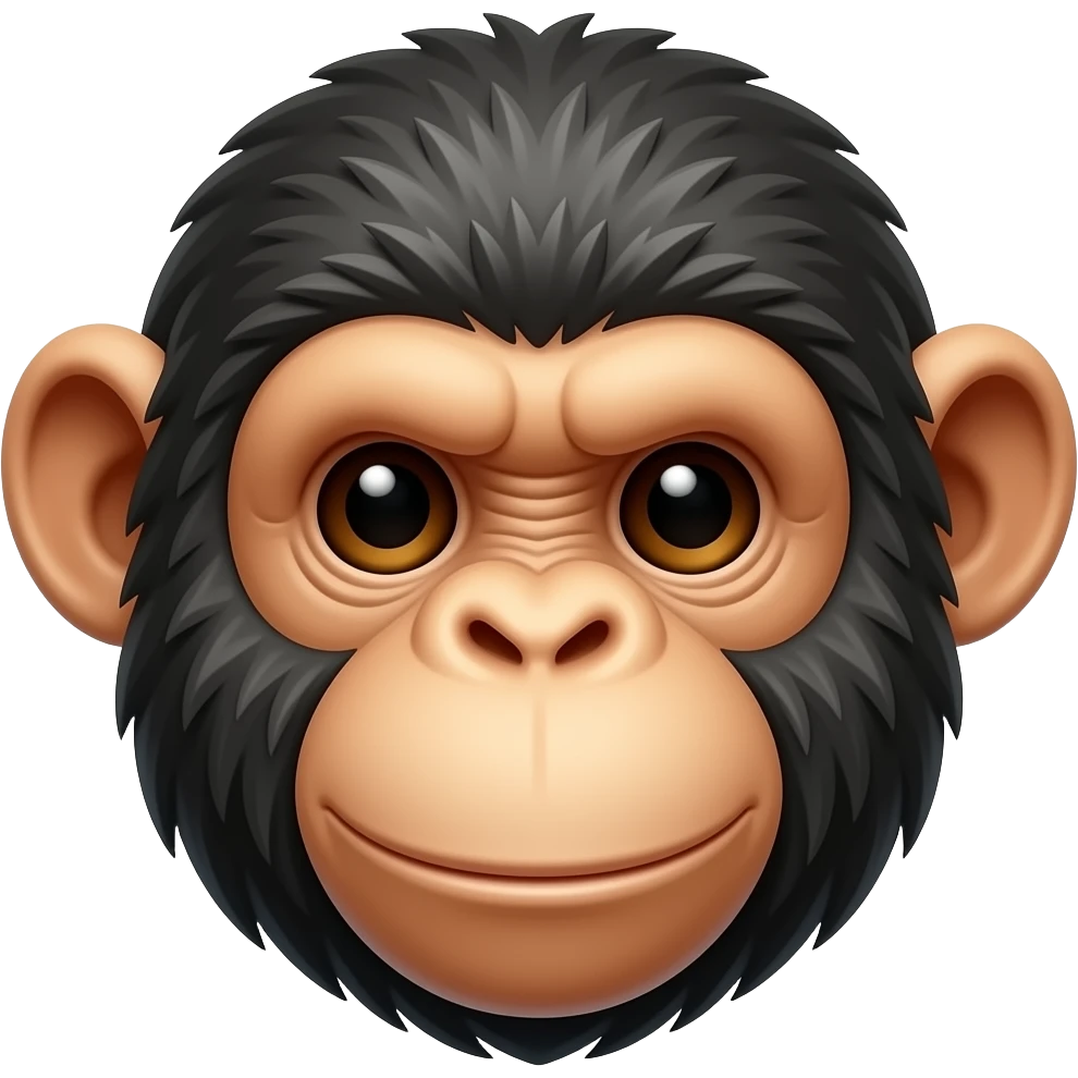 chimpanzee face emoji