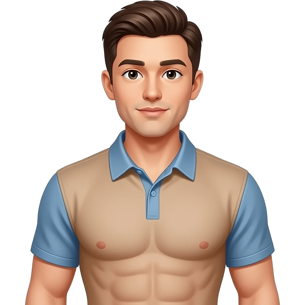 Guy with abs emoji