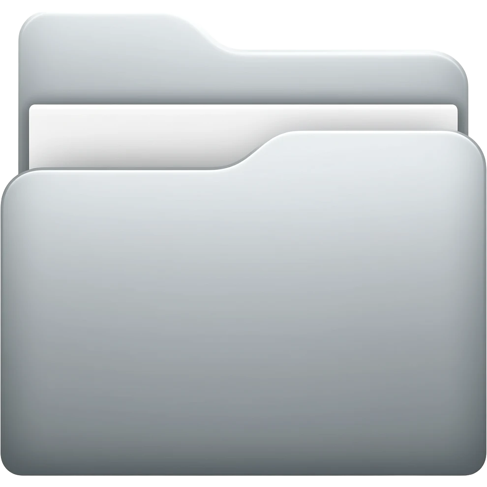silver folder emoji