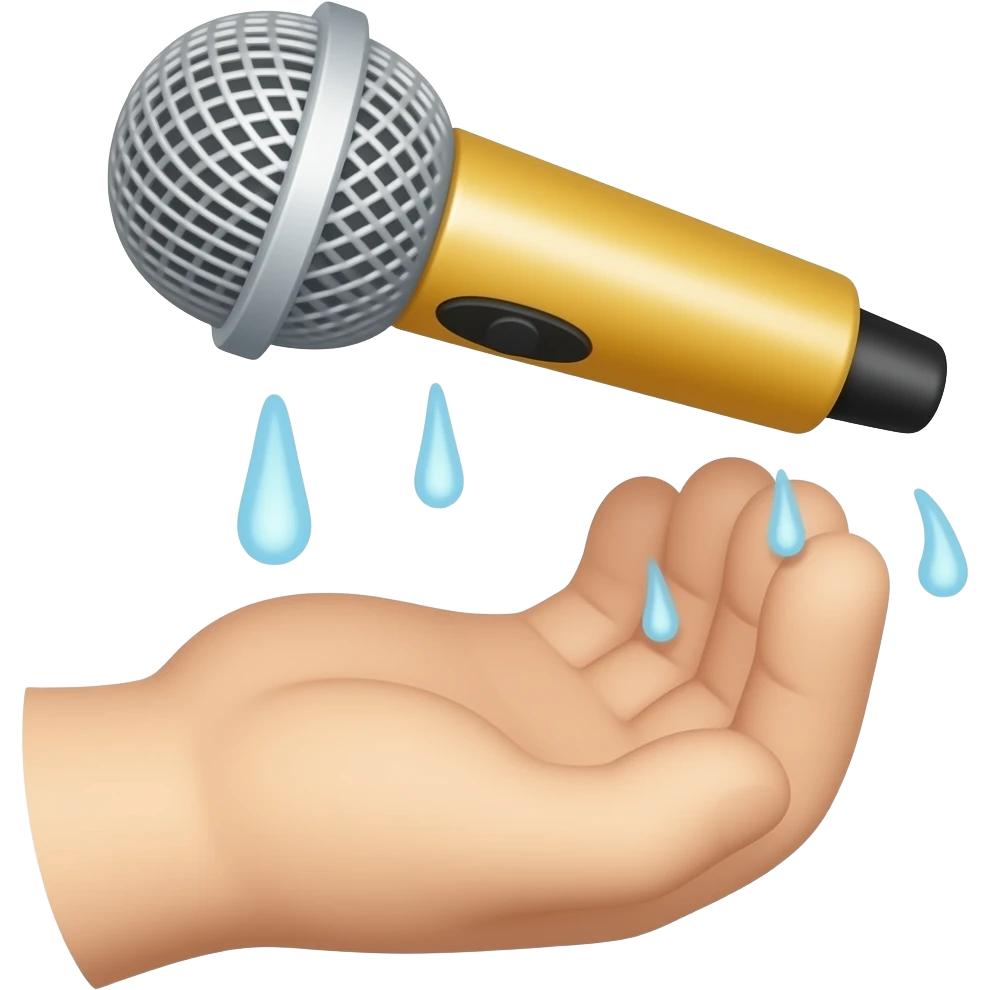 Mic drop emoji