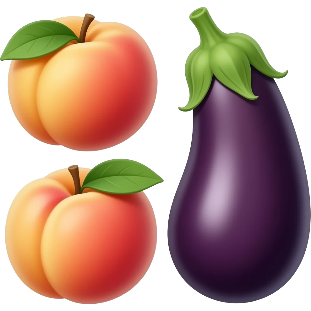 🍑🍆 emoji