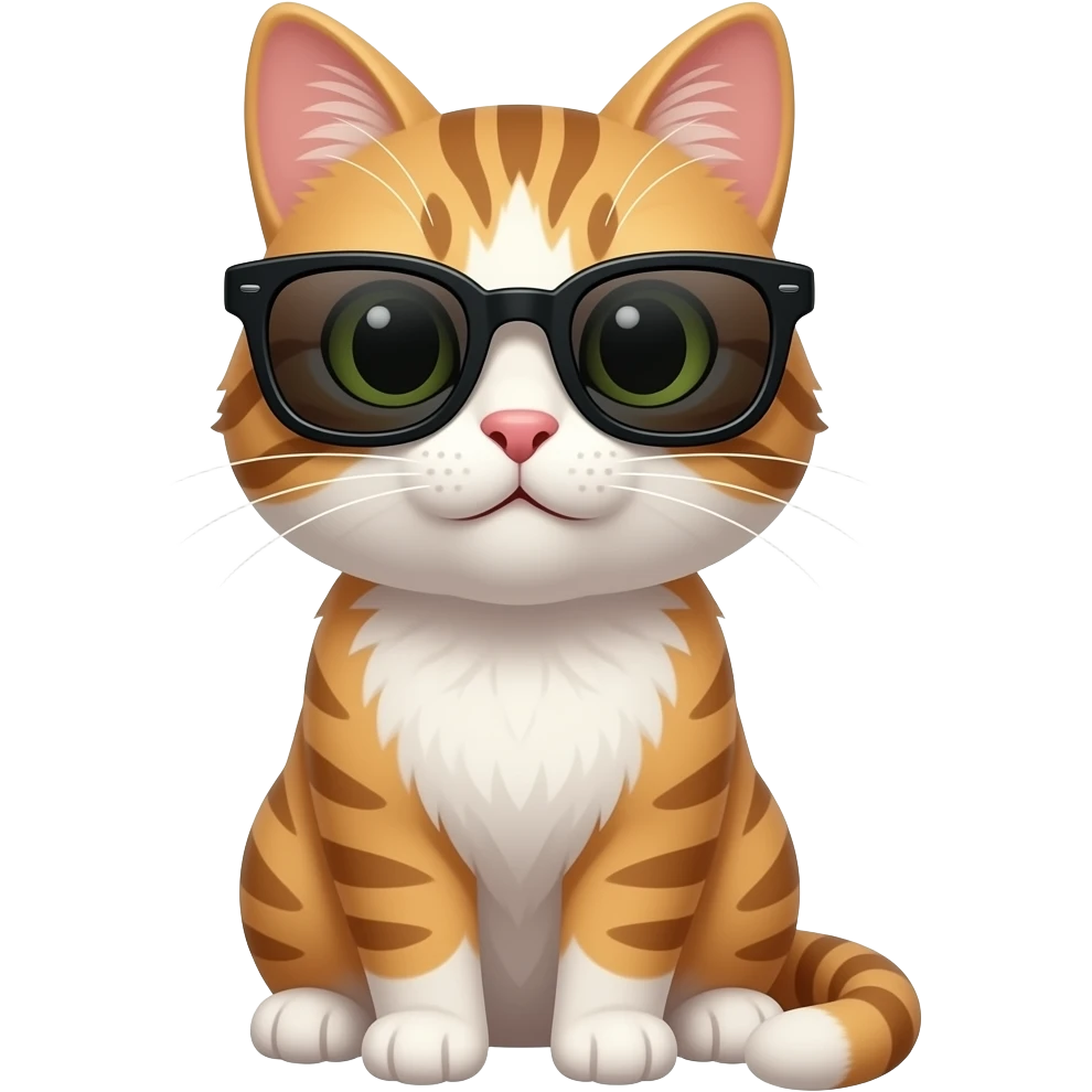 Cat wearing sunglasses emoji