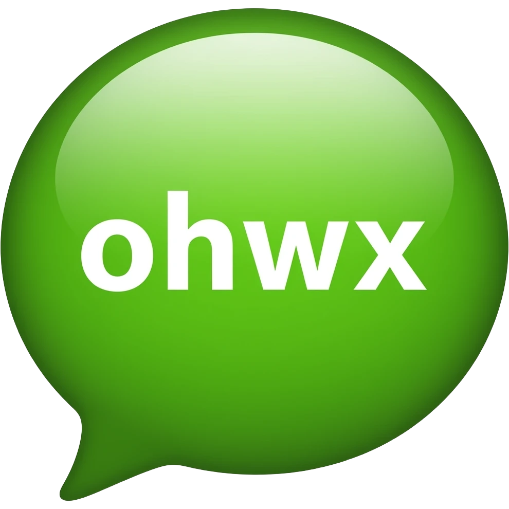 green text message ballon emoji