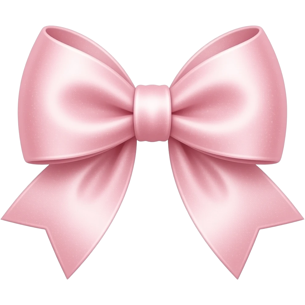 a very light pink dainty bow emoji