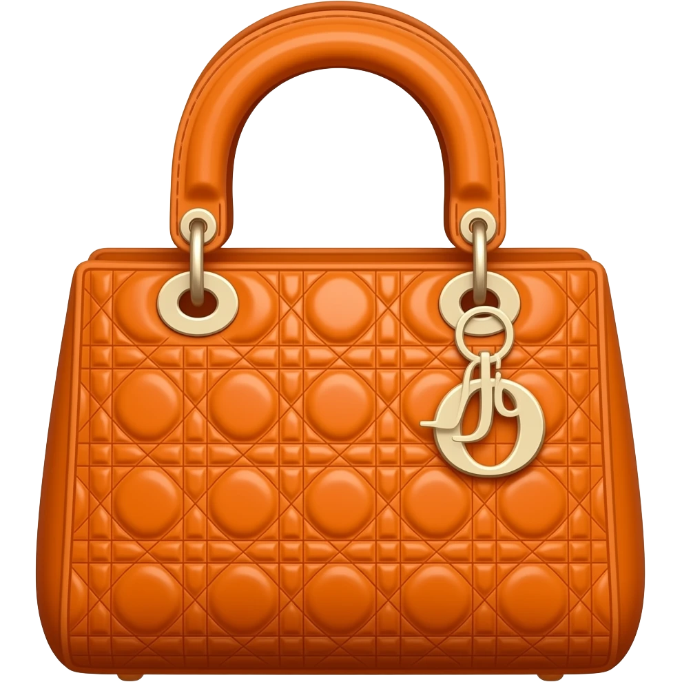 orange dior bag emoji