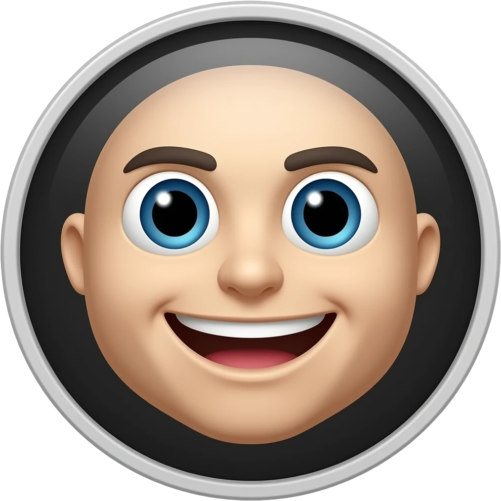 ⚫+😀 emoji
