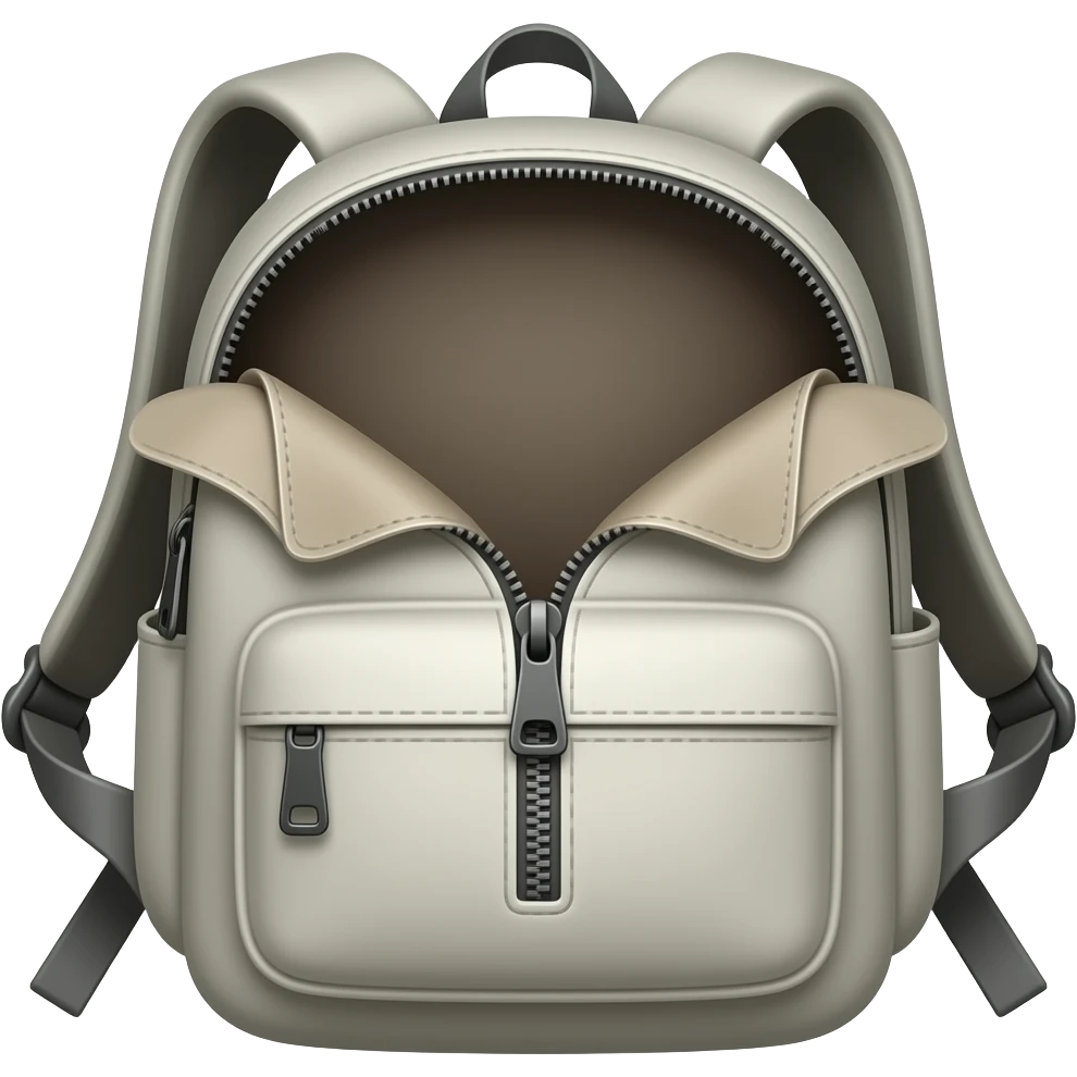 opened backpack emoji