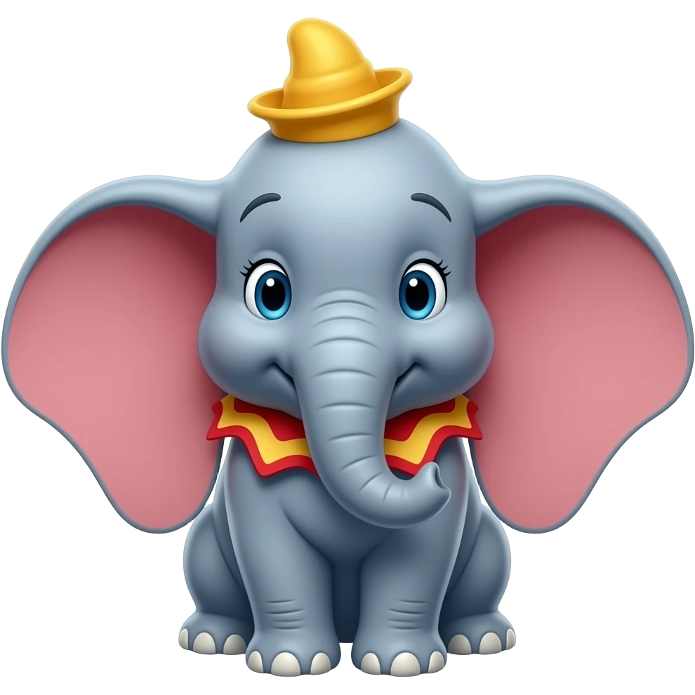 dumbo thinking emoji