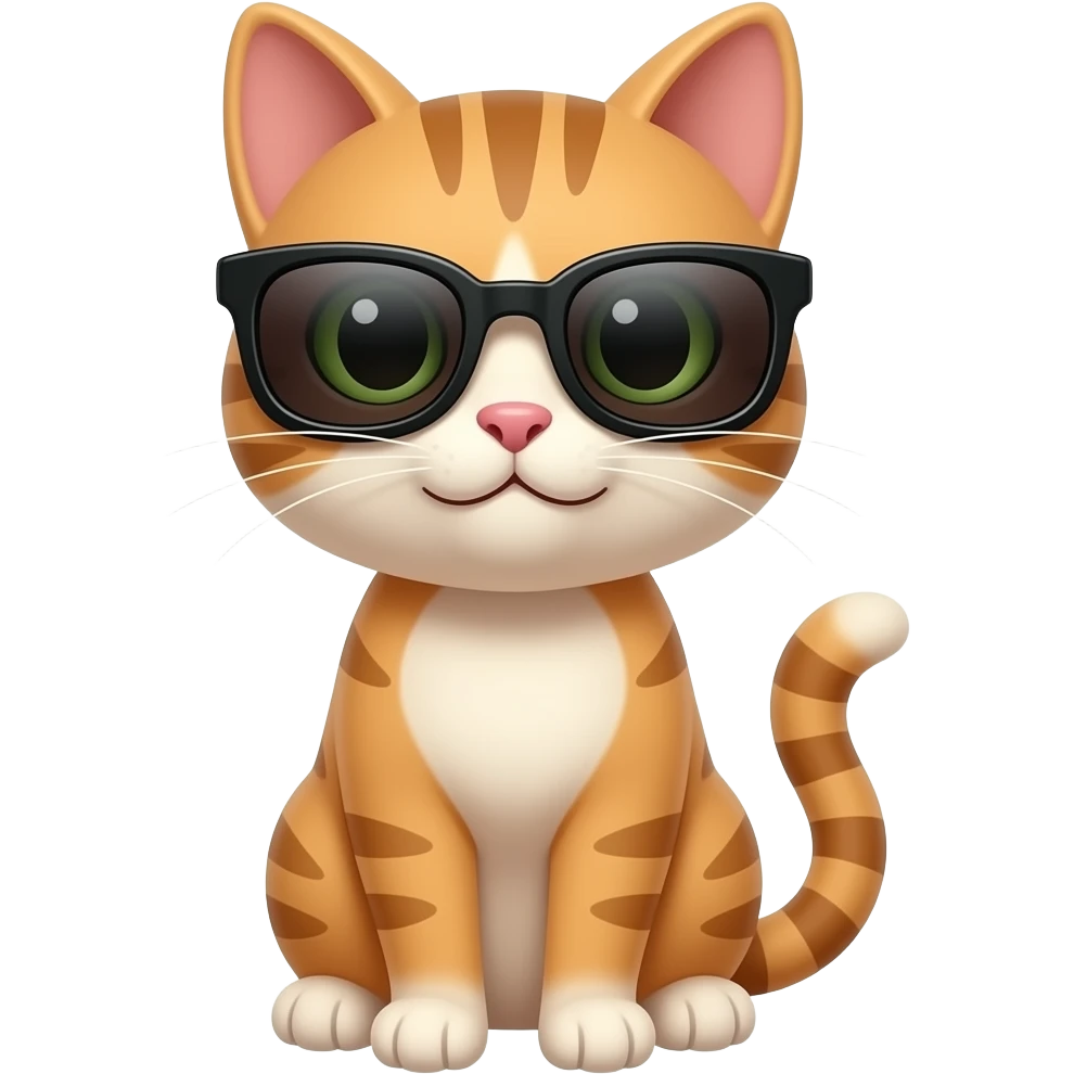 Cat wearing sunglasses emoji
