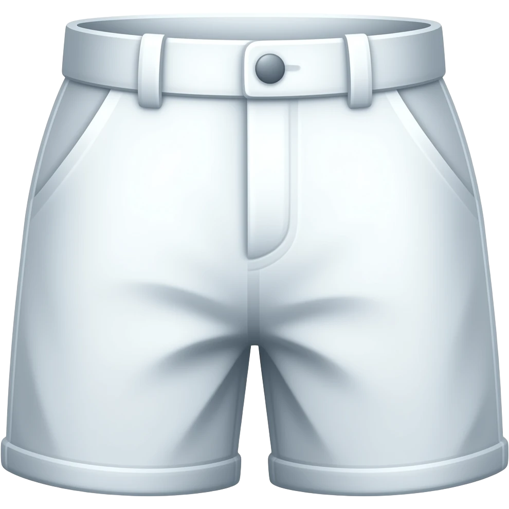 Short blanc emoji