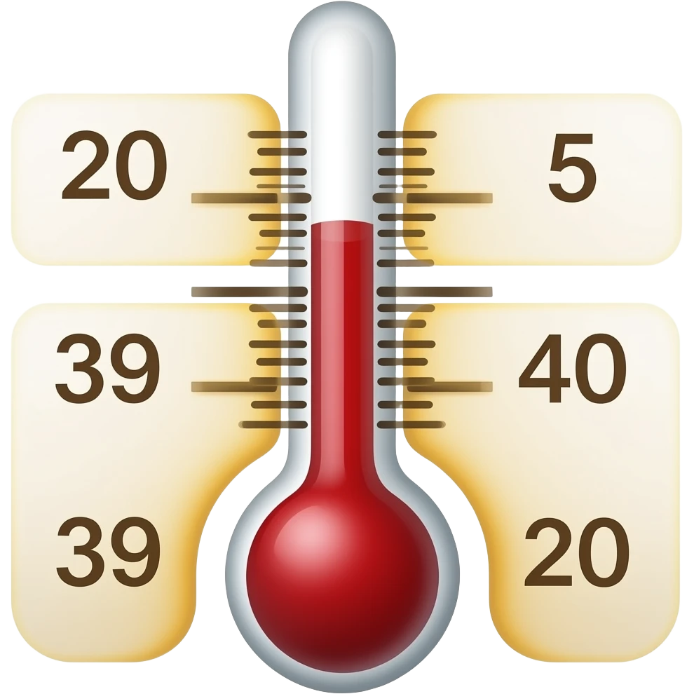 termómetro emoji