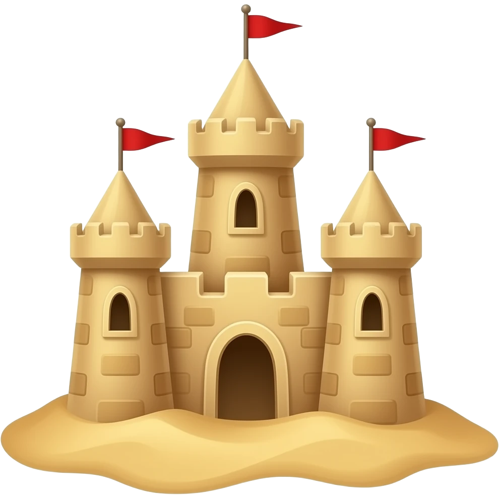 sand castle emoji