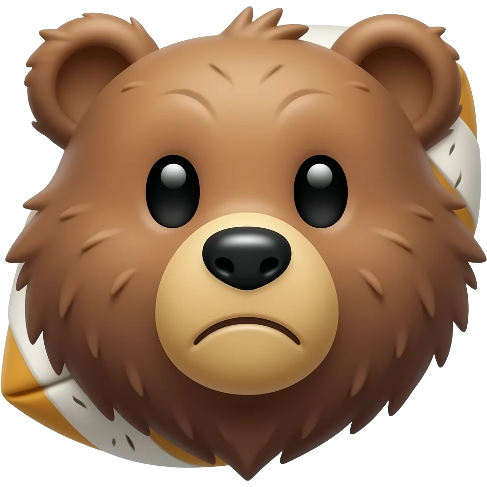 Bears football player emoji