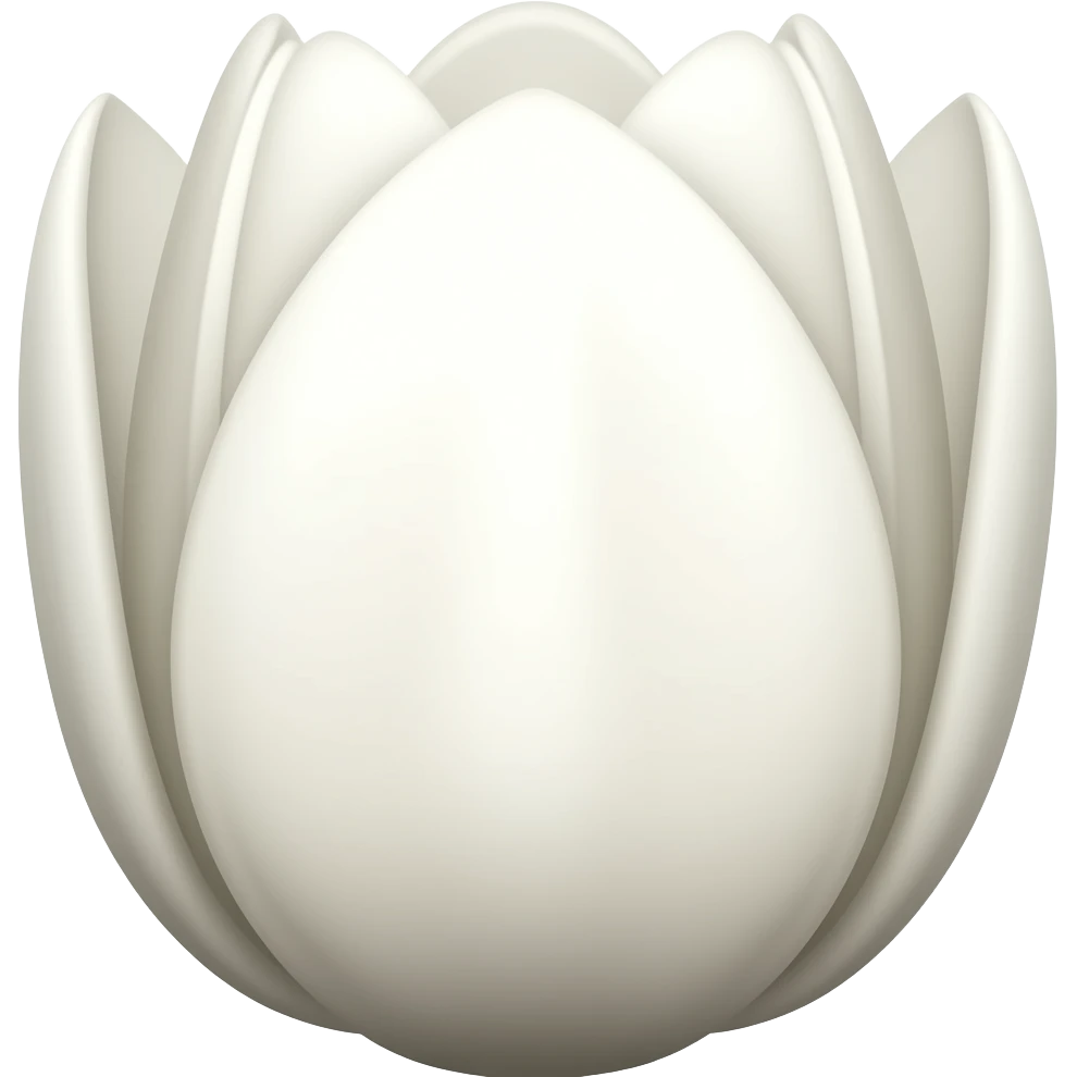 Crie um emoji de tulipa branca emoji