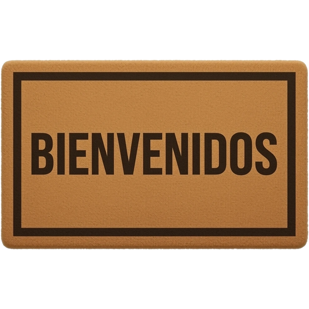 doormat that says BIENVENIDOS emoji