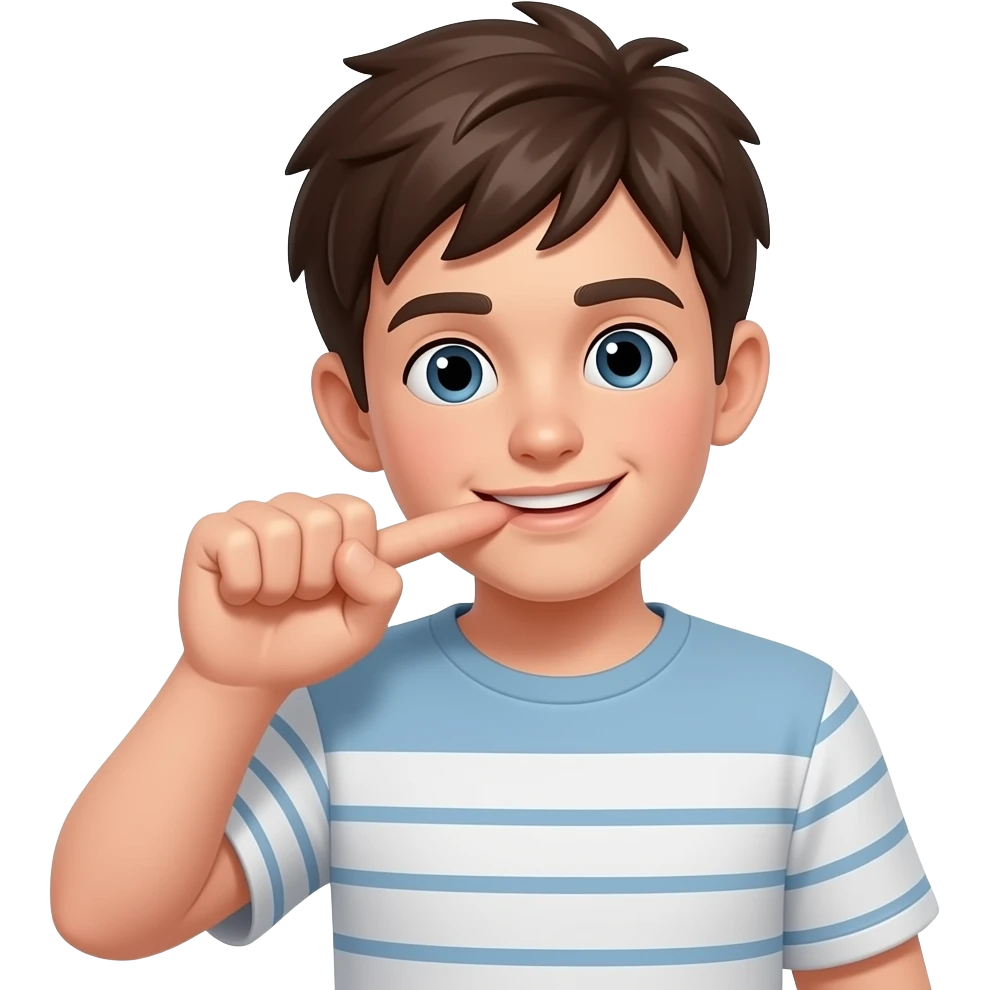 Boy masturbating emoji