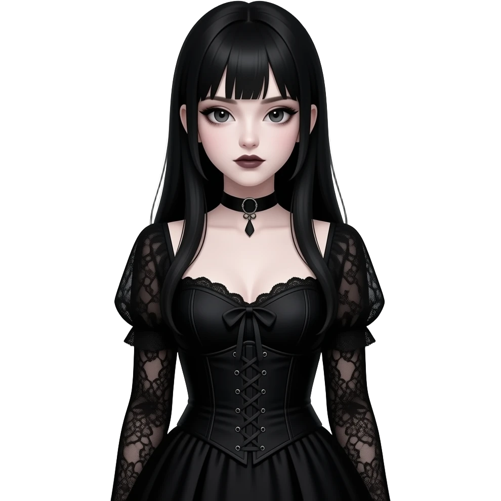 Gothic girl emoji