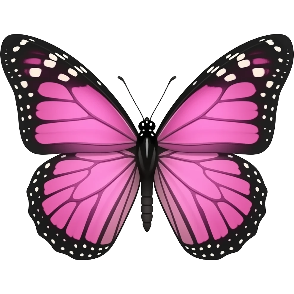 Borboleta rosa emoji