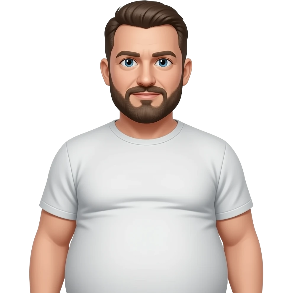 White man with a big butt emoji