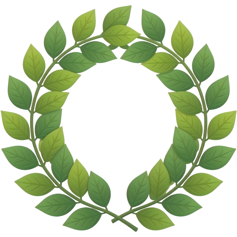 Leaf crown emoji