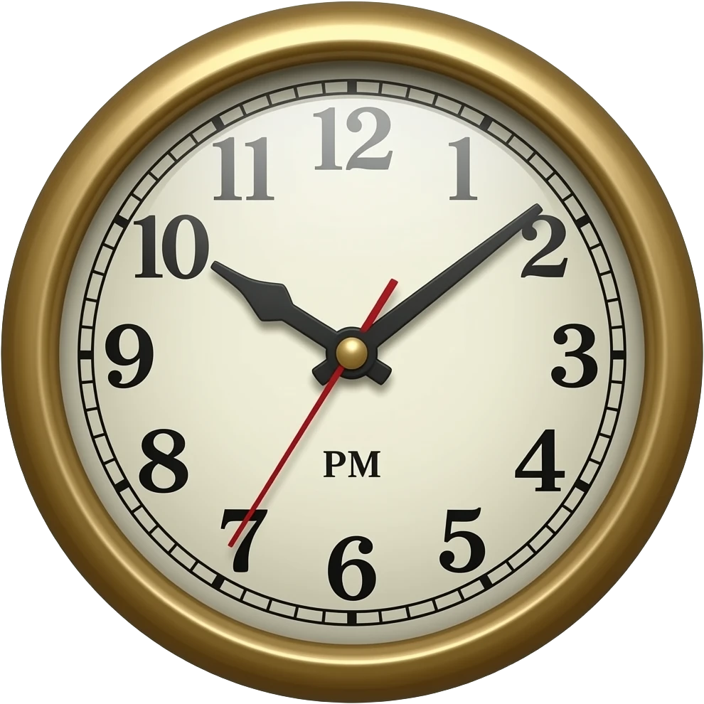 A clock that says 3:00 PM emoji