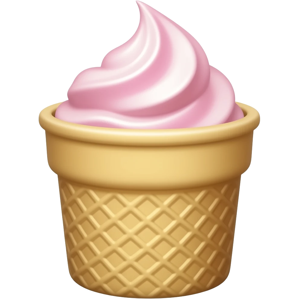 Ice cream in a ceramic cup emoji