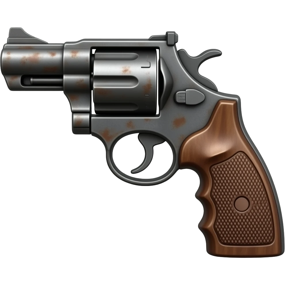 Rusty pistol emoji