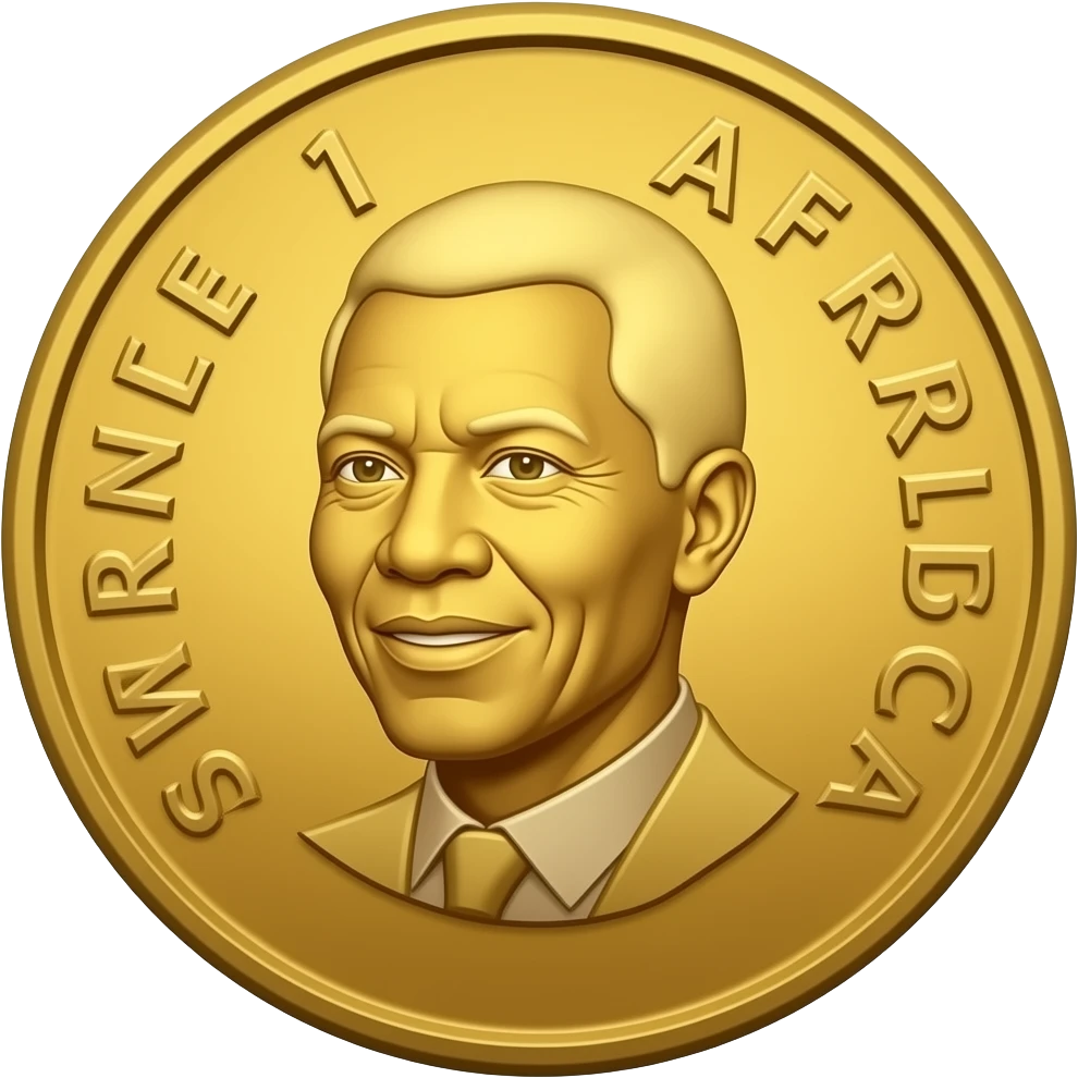 south african R1 coin emoji