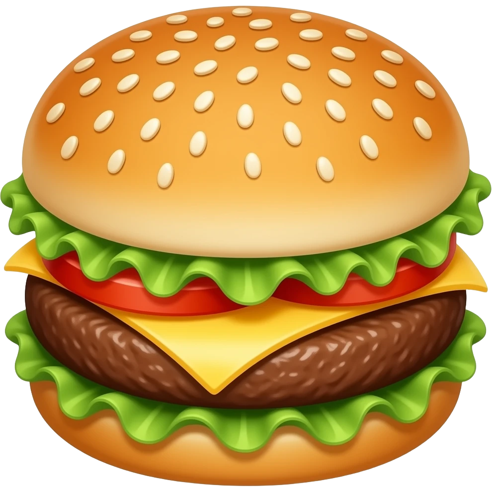 Hamburger plain emoji