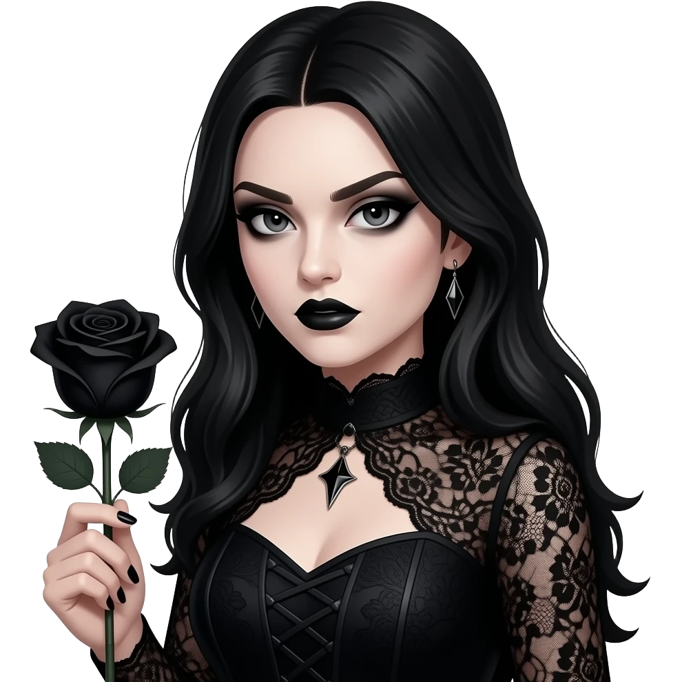 Goth slay emoji