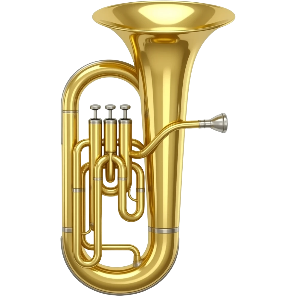Make a euphonium with three valves emoji
