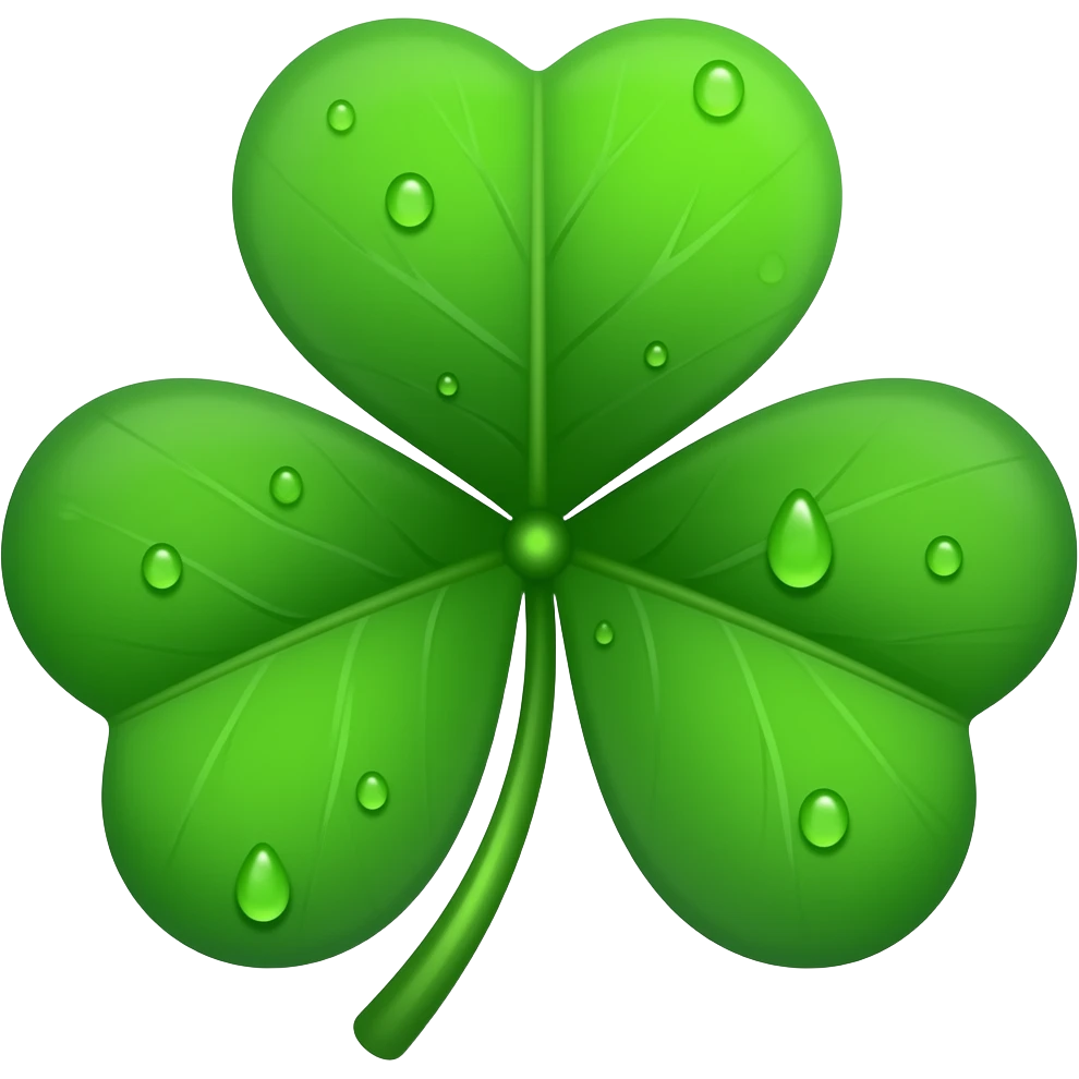 Make a 5 leaf clover emoji