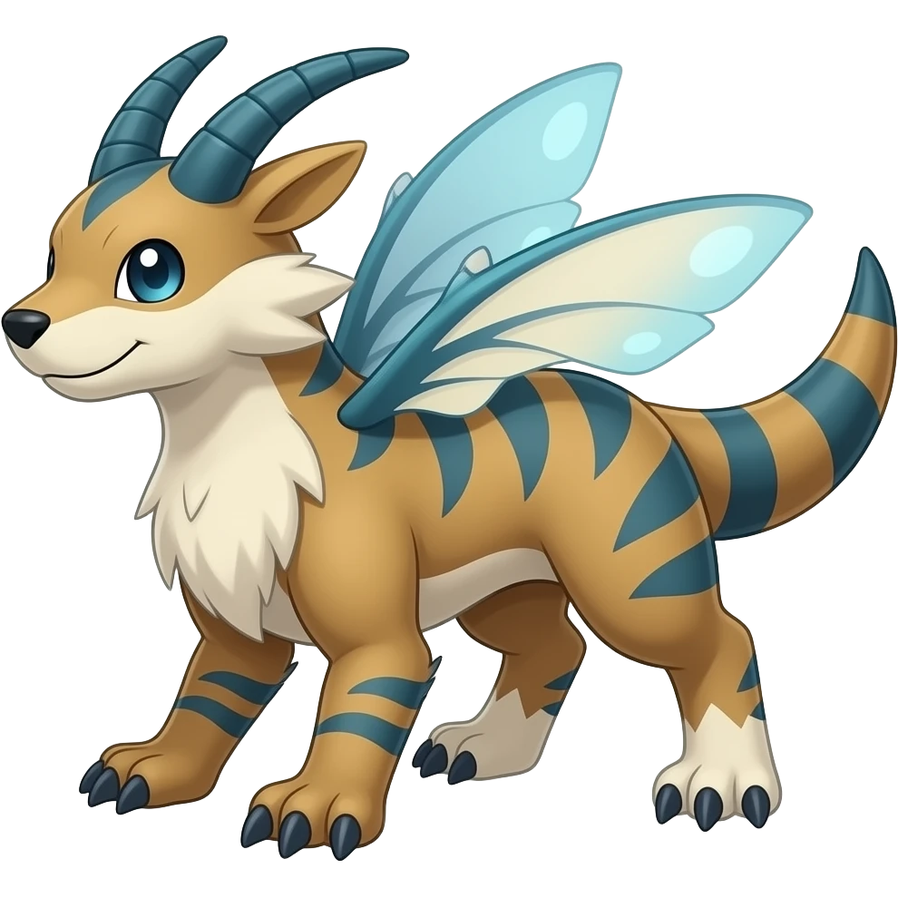 Axew-Larvesta-Latios-Genesect-Exveemon-Fakémon-hybrid emoji