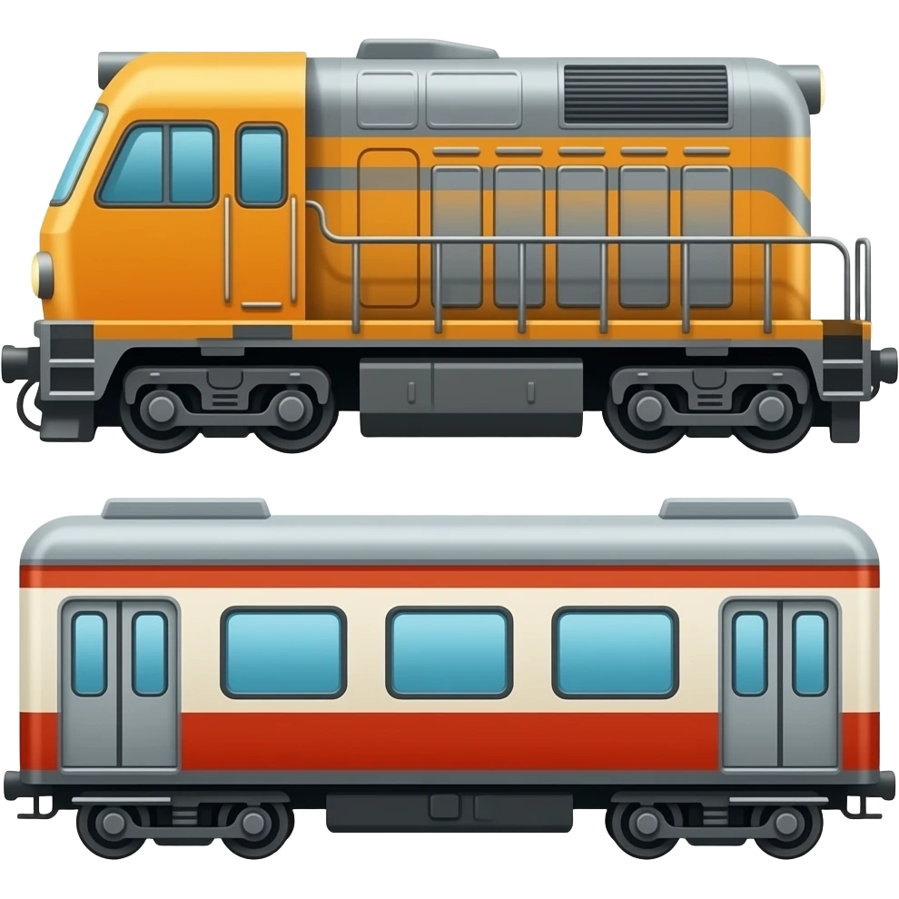 🚂🚃 emoji