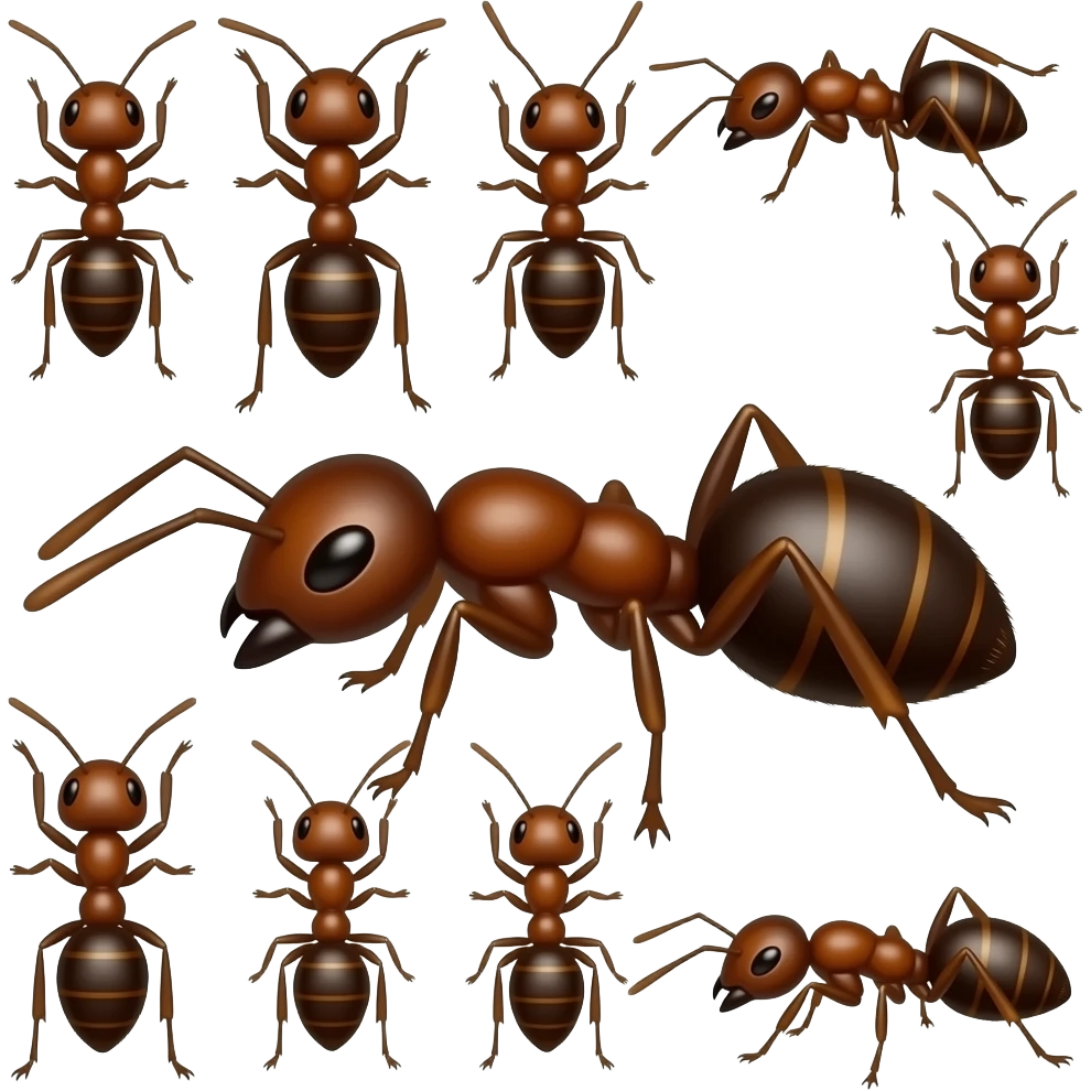 multiple ants emoji