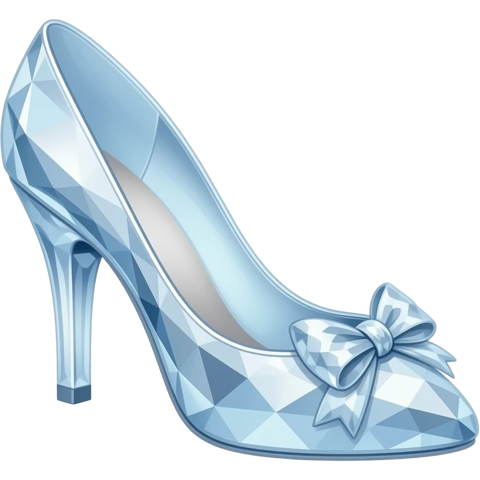 Zapato cristal cenicienta emoji | AI Emoji Generator