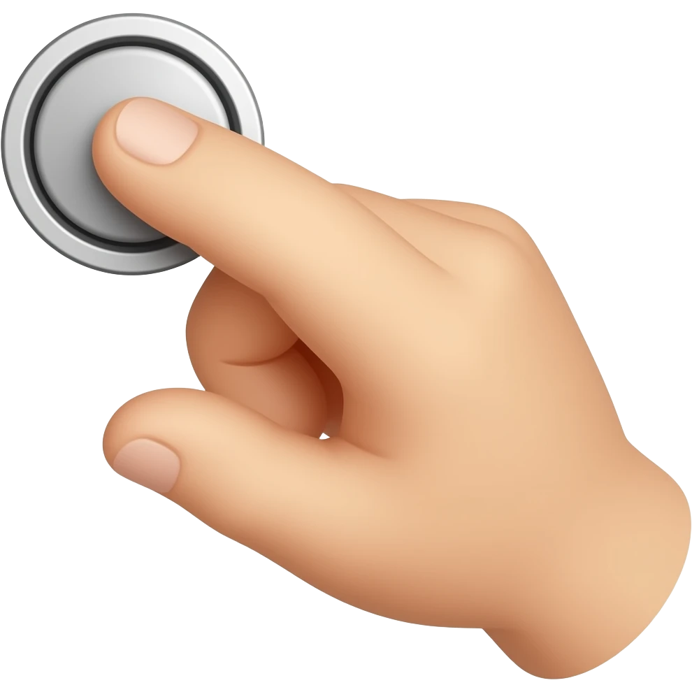 button clicker in hand emoji