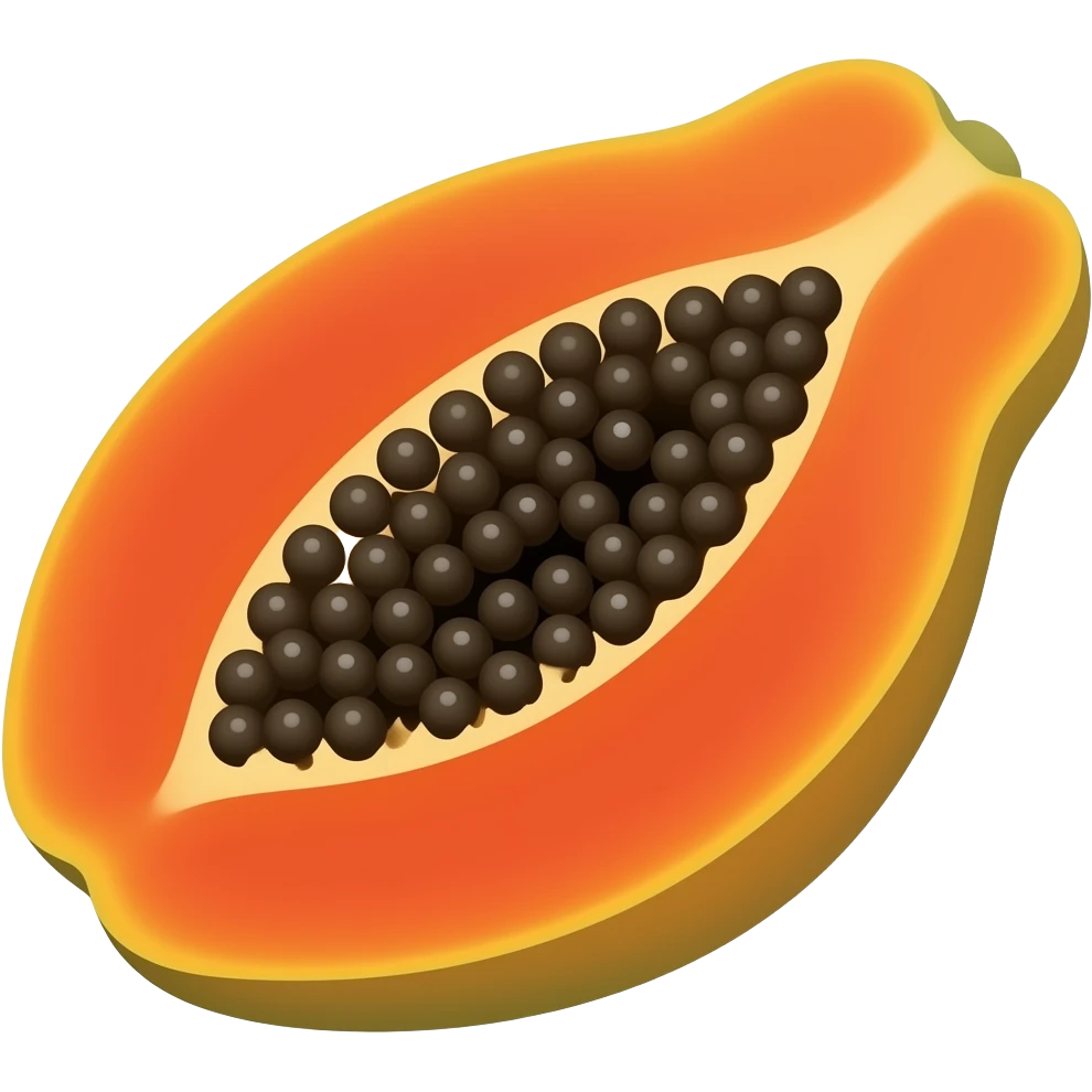 red papaya emoji