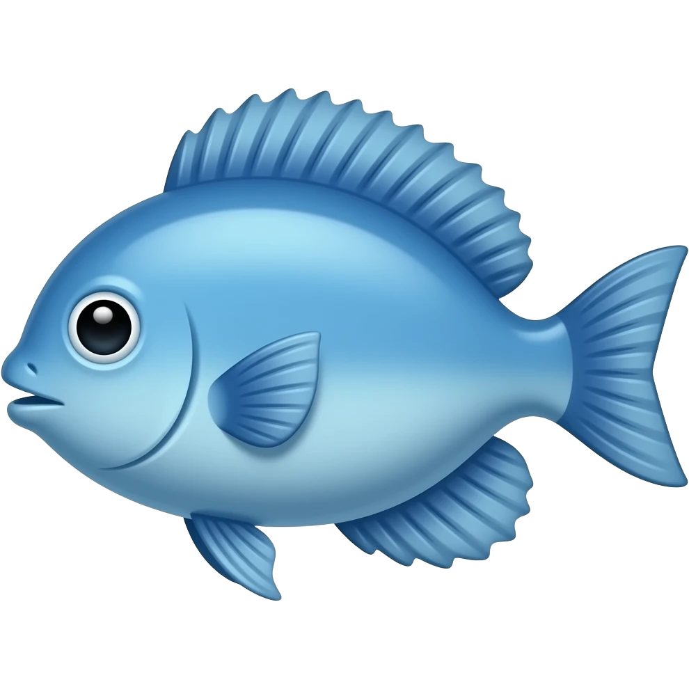 blue fish emoji