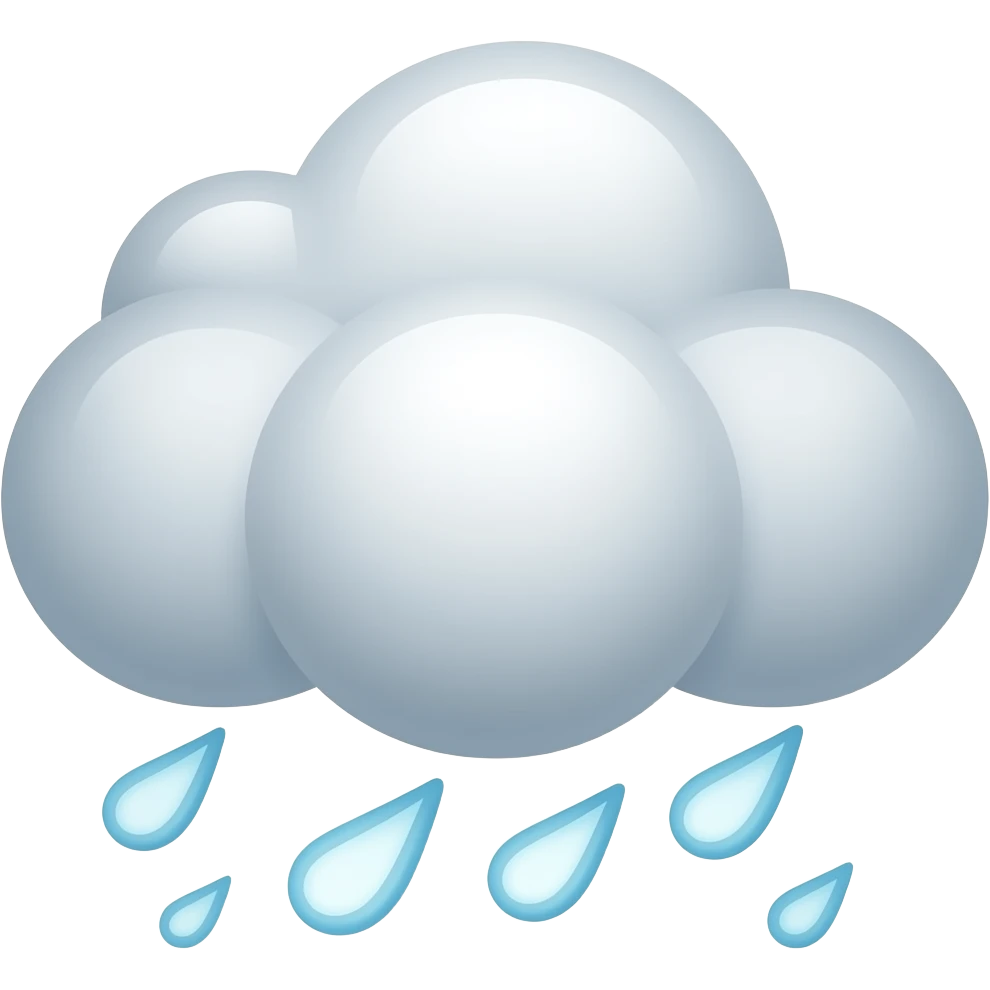 cloud rain emoji