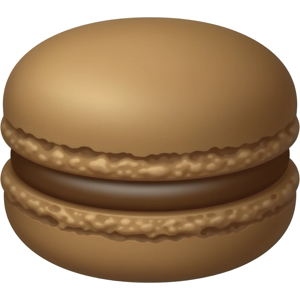 macaron brown emoji