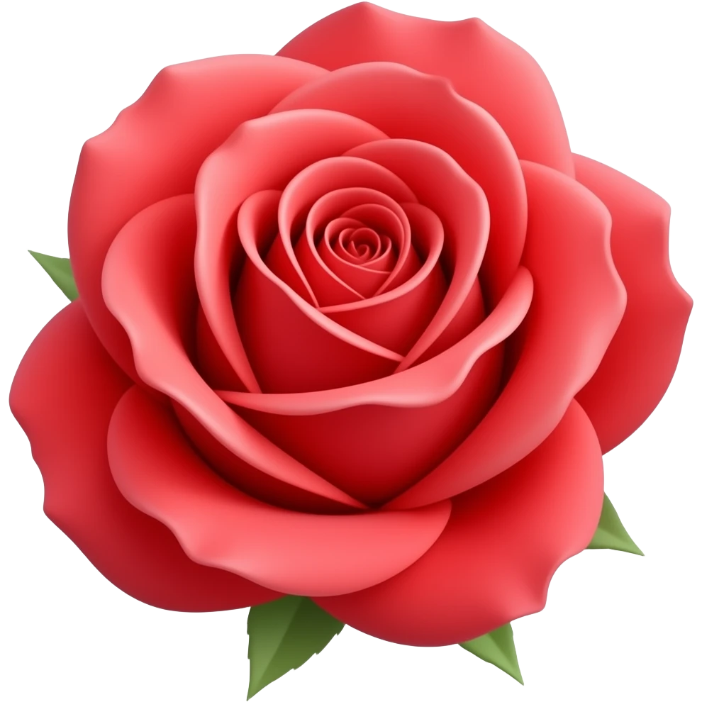 Rose red emoji