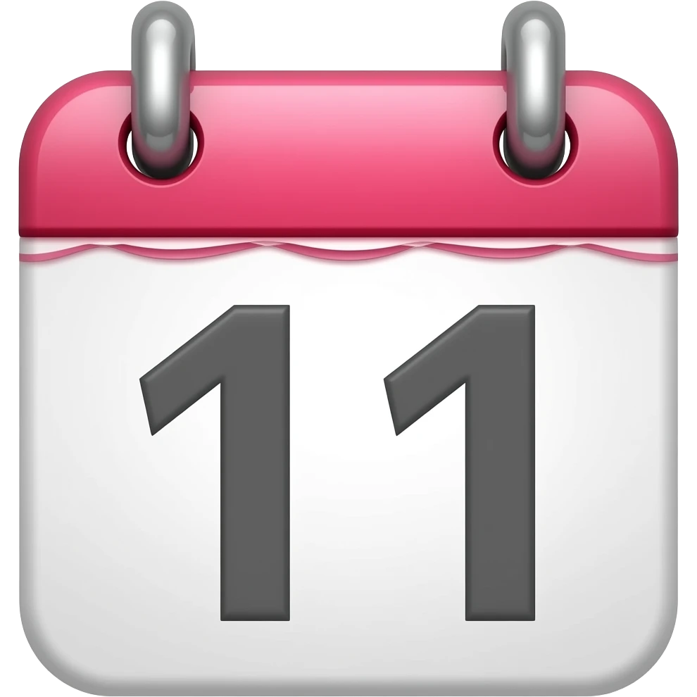 calender pink emoji