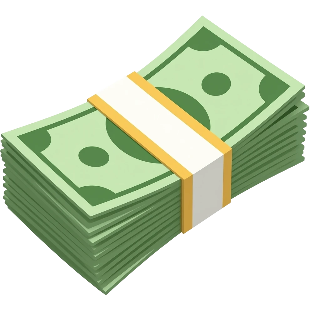 liasse billets emoji