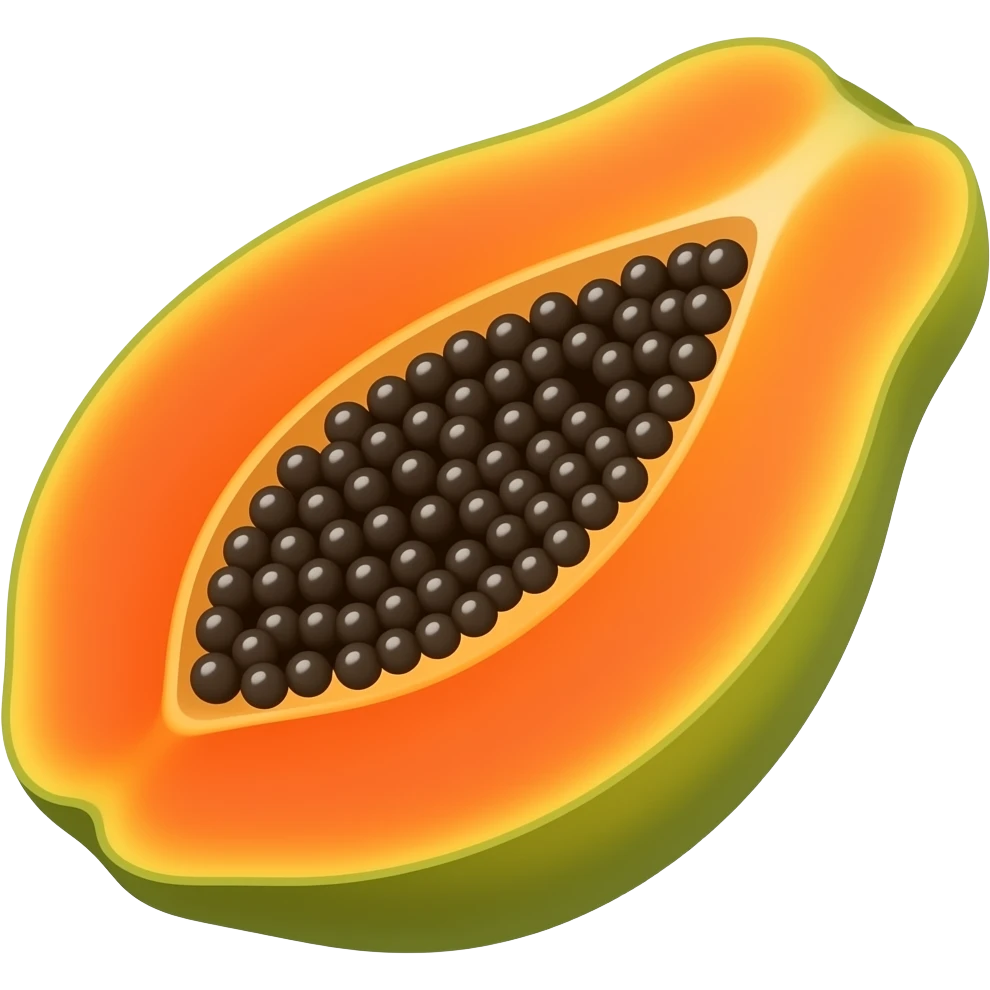 papaya emoji