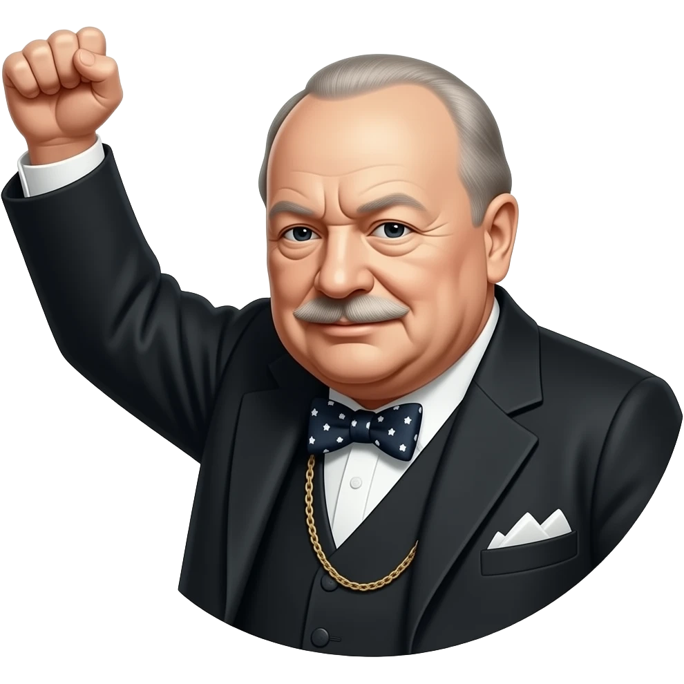 winston churchill victory emoji