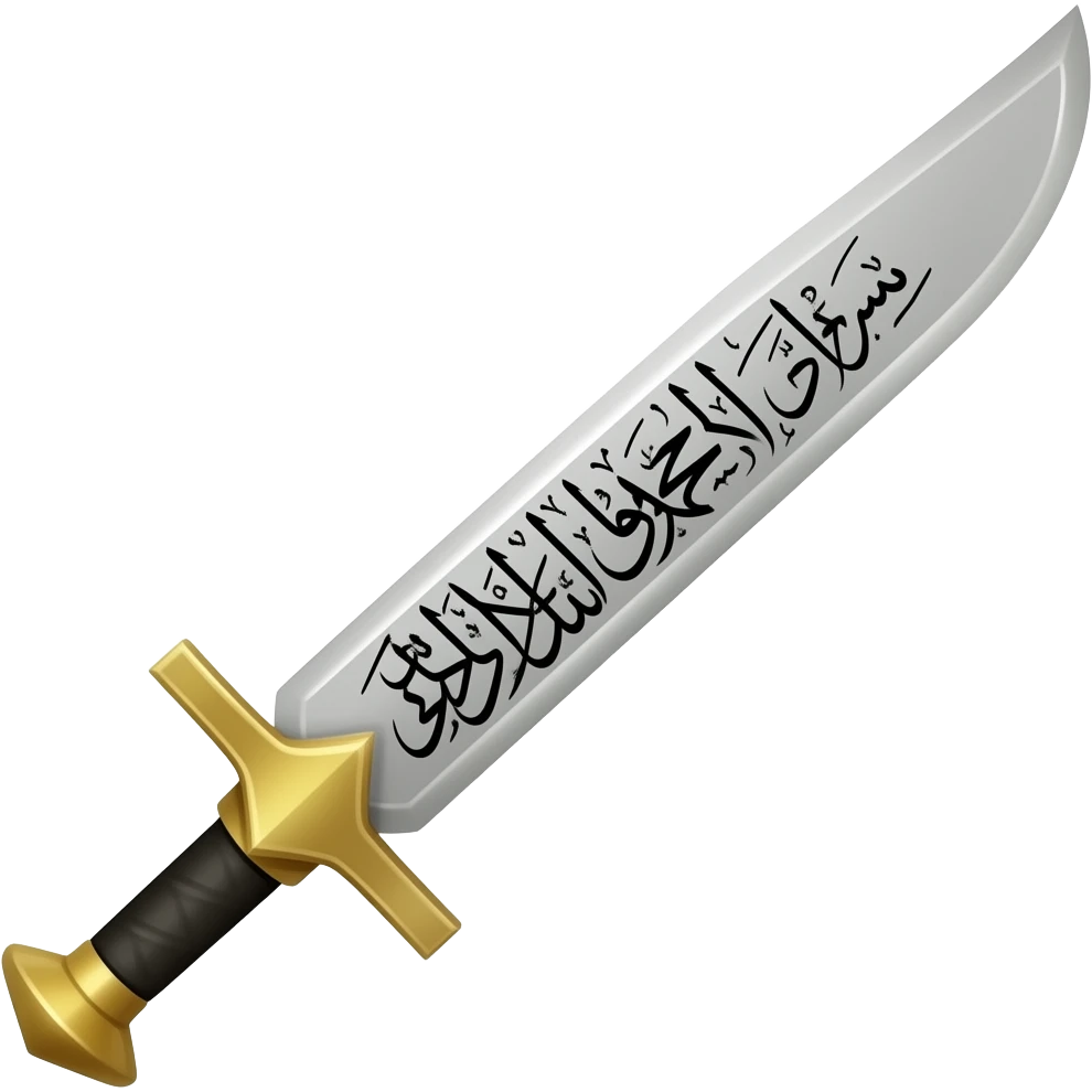 Can you make a Zulfiqar emoji With a Islamic Shia text On the sword emoji