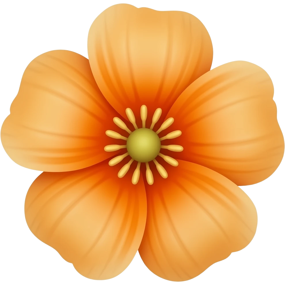make orange flowers emoji